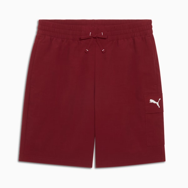 Essentials Men's 8" Woven Cargo Shorts, Ruby Shimmer, extralarge